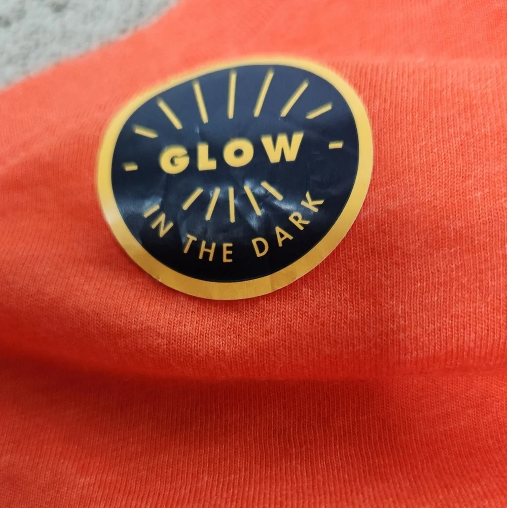 Boys Long Sleeve Glow In The Dark Halloween Graphic T-Shirt Cat & Jack Orange S